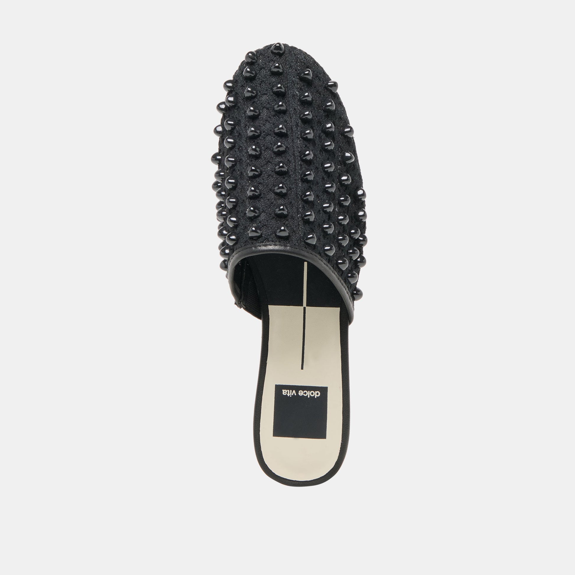 Rova Bead Onyx Beaded Mesh Flats - Dolce Vita
