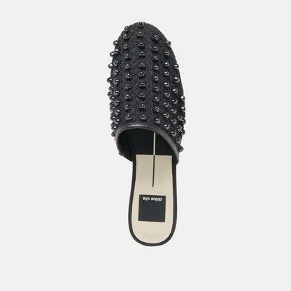 Rova Bead Onyx Beaded Mesh Flats - Dolce Vita