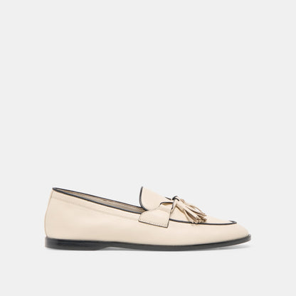 Loklan Ivory Leather Loafers - Dolce Vita
