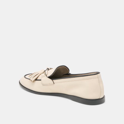 Loklan Ivory Leather Loafers - Dolce Vita