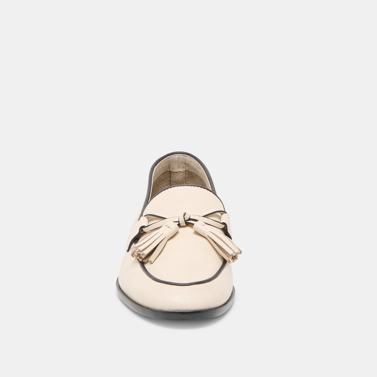 Loklan Ivory Leather Loafers - Dolce Vita