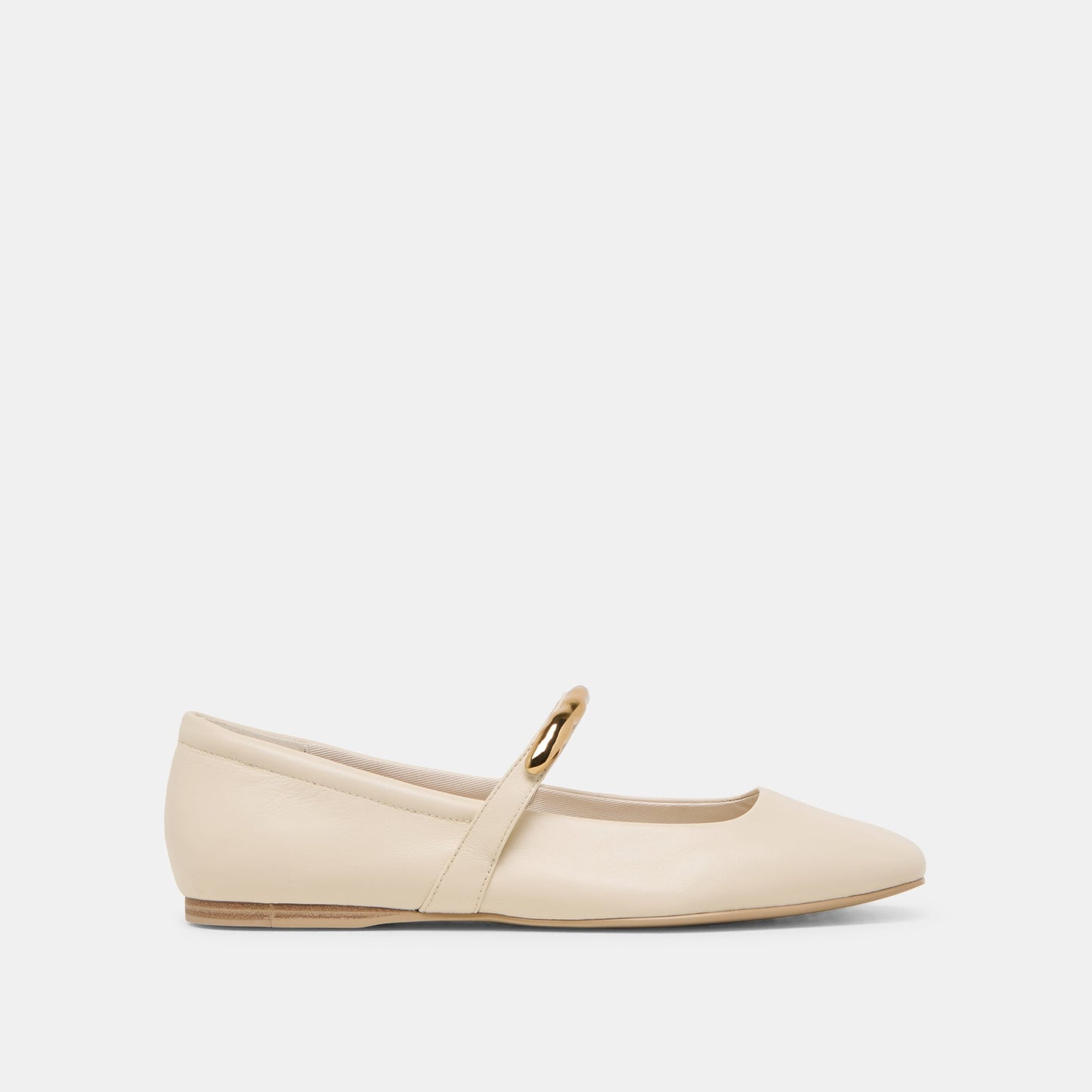 RADYA BALLET FLATS CREME LEATHER - Dolce Vita