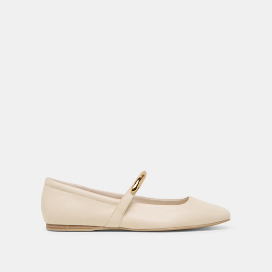 RADYA BALLET FLATS CREME LEATHER - Dolce Vita