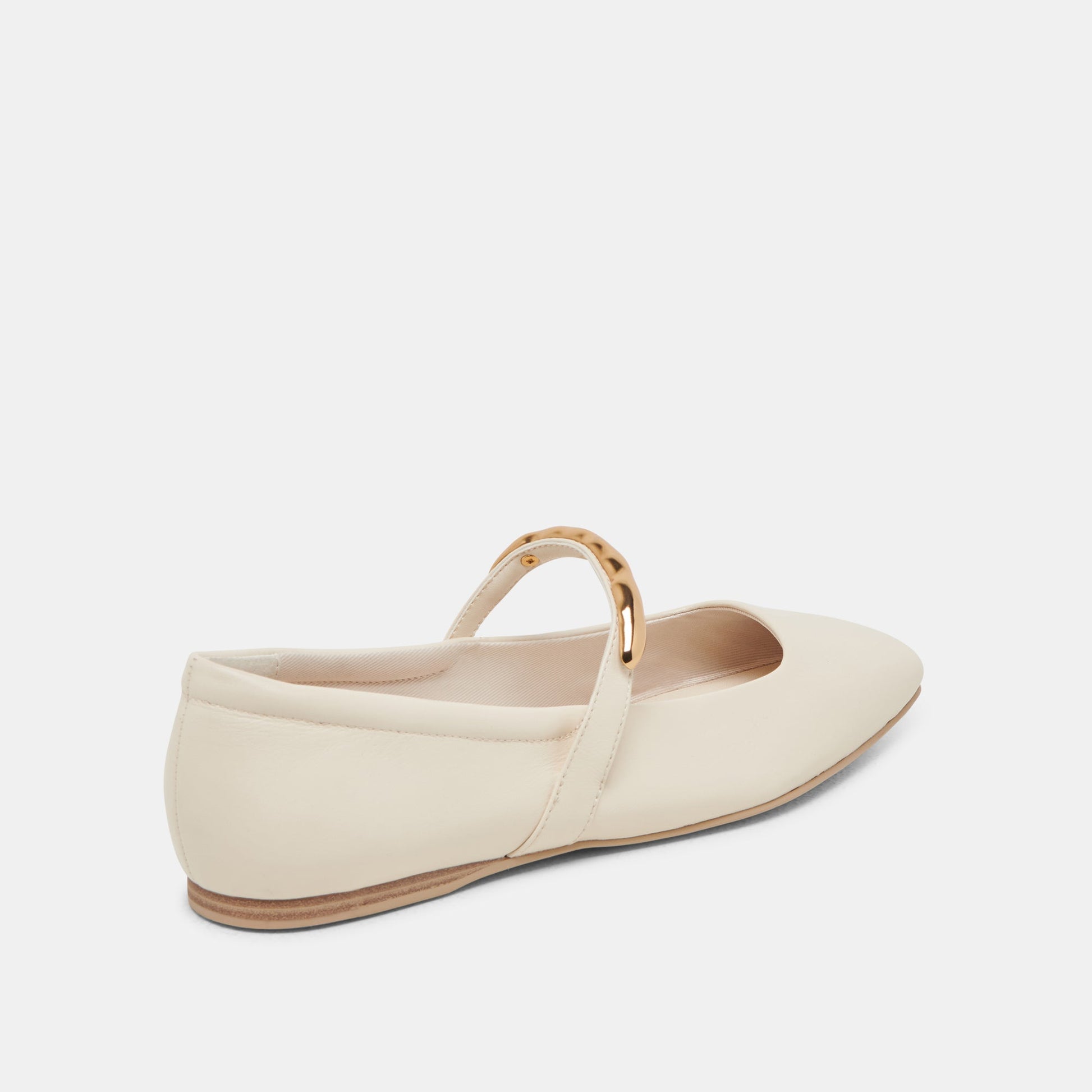 RADYA BALLET FLATS CREME LEATHER - Dolce Vita