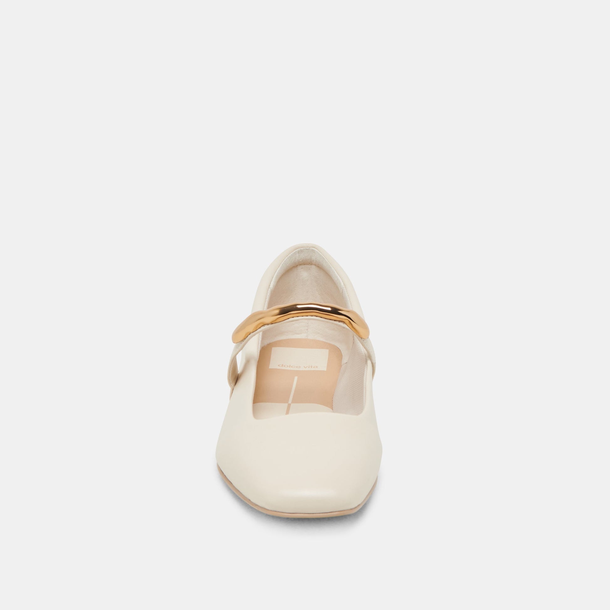 RADYA BALLET FLATS CREME LEATHER - Dolce Vita