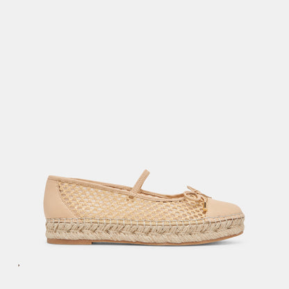 CAMBRE BALLET FLATS LT NATURAL WOVEN MESH - Dolce Vita