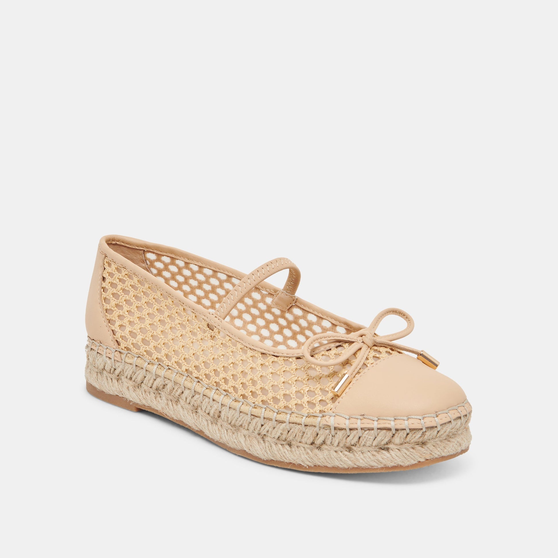 CAMBRE BALLET FLATS LT NATURAL WOVEN MESH - Dolce Vita