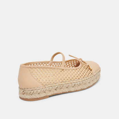 CAMBRE BALLET FLATS LT NATURAL WOVEN MESH - Dolce Vita