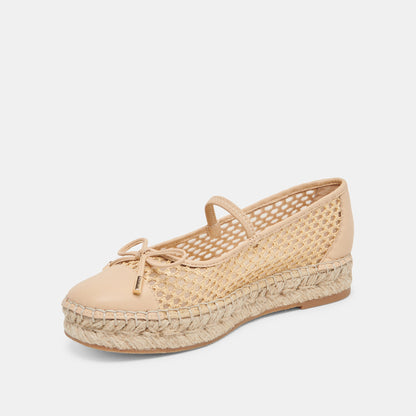 CAMBRE BALLET FLATS LT NATURAL WOVEN MESH - Dolce Vita
