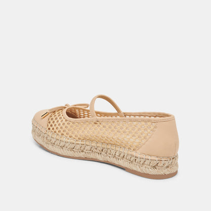 CAMBRE BALLET FLATS LT NATURAL WOVEN MESH - Dolce Vita
