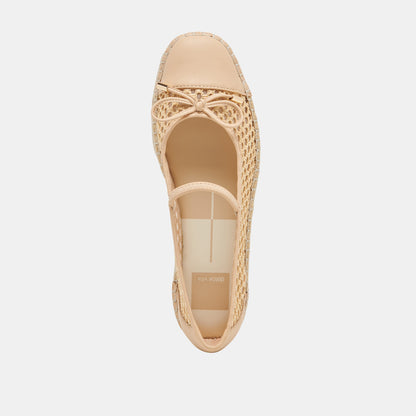 CAMBRE BALLET FLATS LT NATURAL WOVEN MESH - Dolce Vita