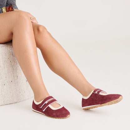 Swan Burgundy Suede Sneakers - Dolce Vita