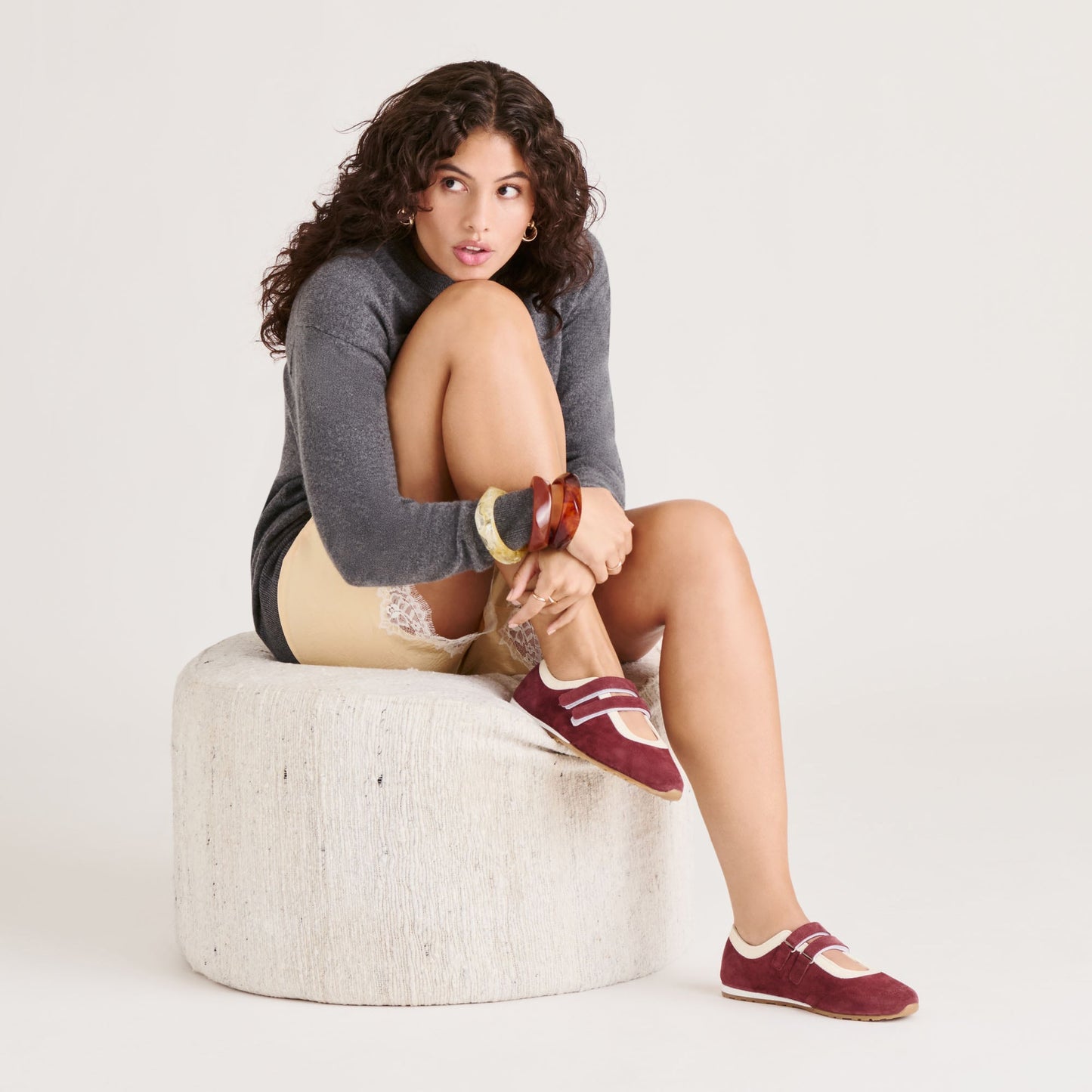 Swan Burgundy Suede Sneakers - Dolce Vita