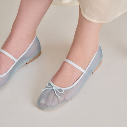 CADEL BALLET FLATS ICE BLUE MESH - Dolce Vita