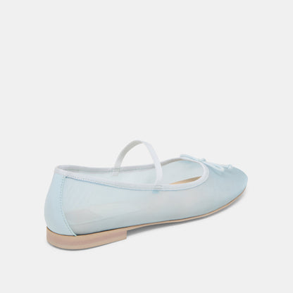 CADEL BALLET FLATS ICE BLUE MESH - Dolce Vita