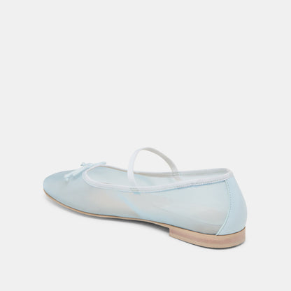 CADEL BALLET FLATS ICE BLUE MESH - Dolce Vita