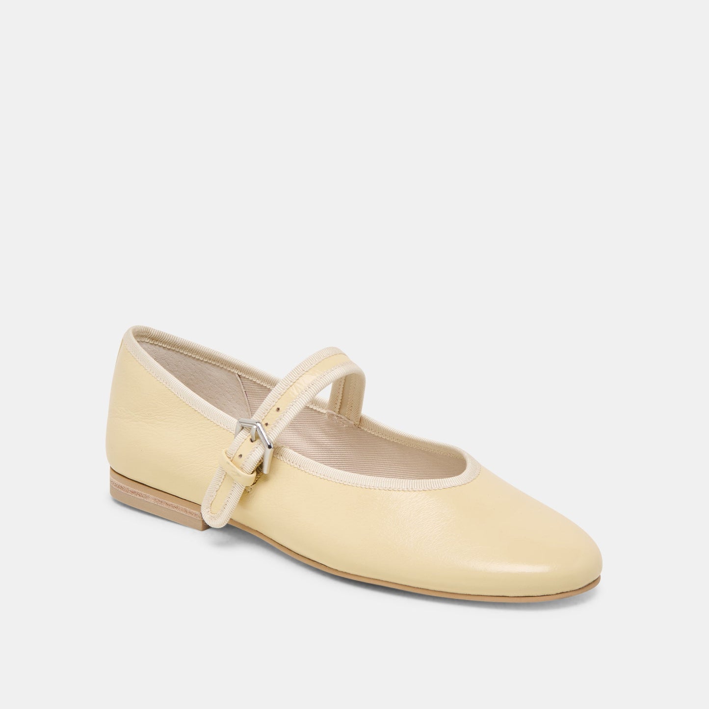 Roslyn Light Yellow Leather Ballet Flats - Dolce Vita