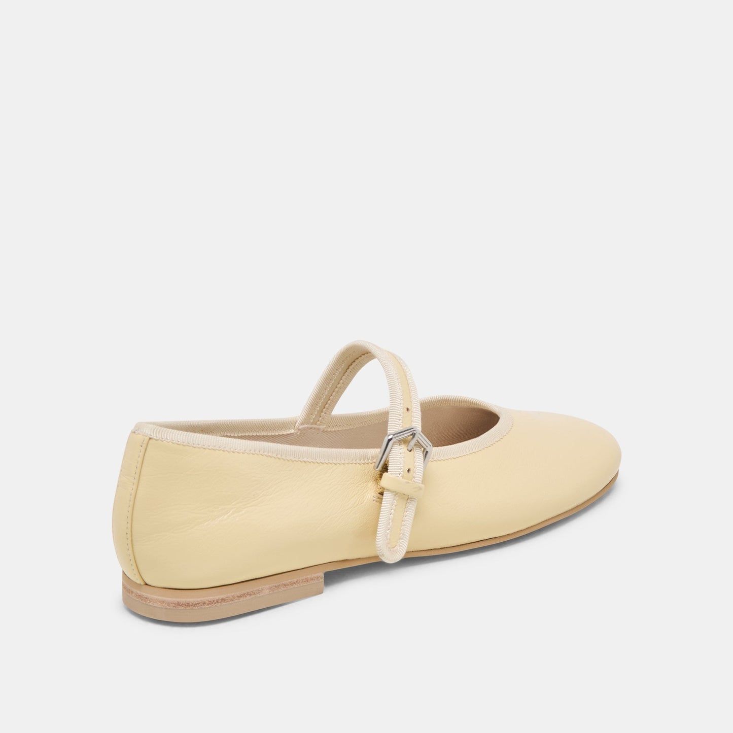 Roslyn Light Yellow Leather Ballet Flats - Dolce Vita