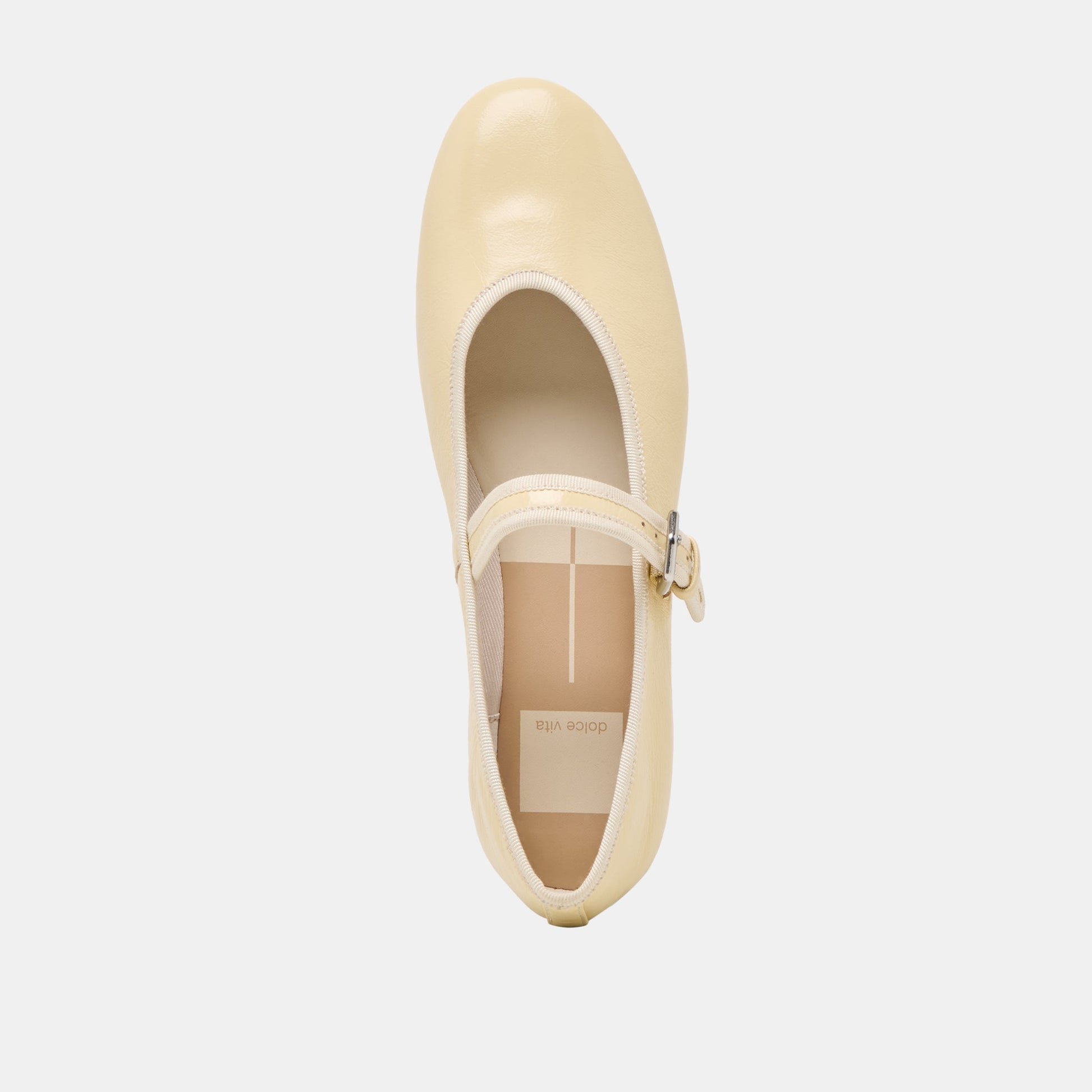 Roslyn Light Yellow Leather Ballet Flats - Dolce Vita