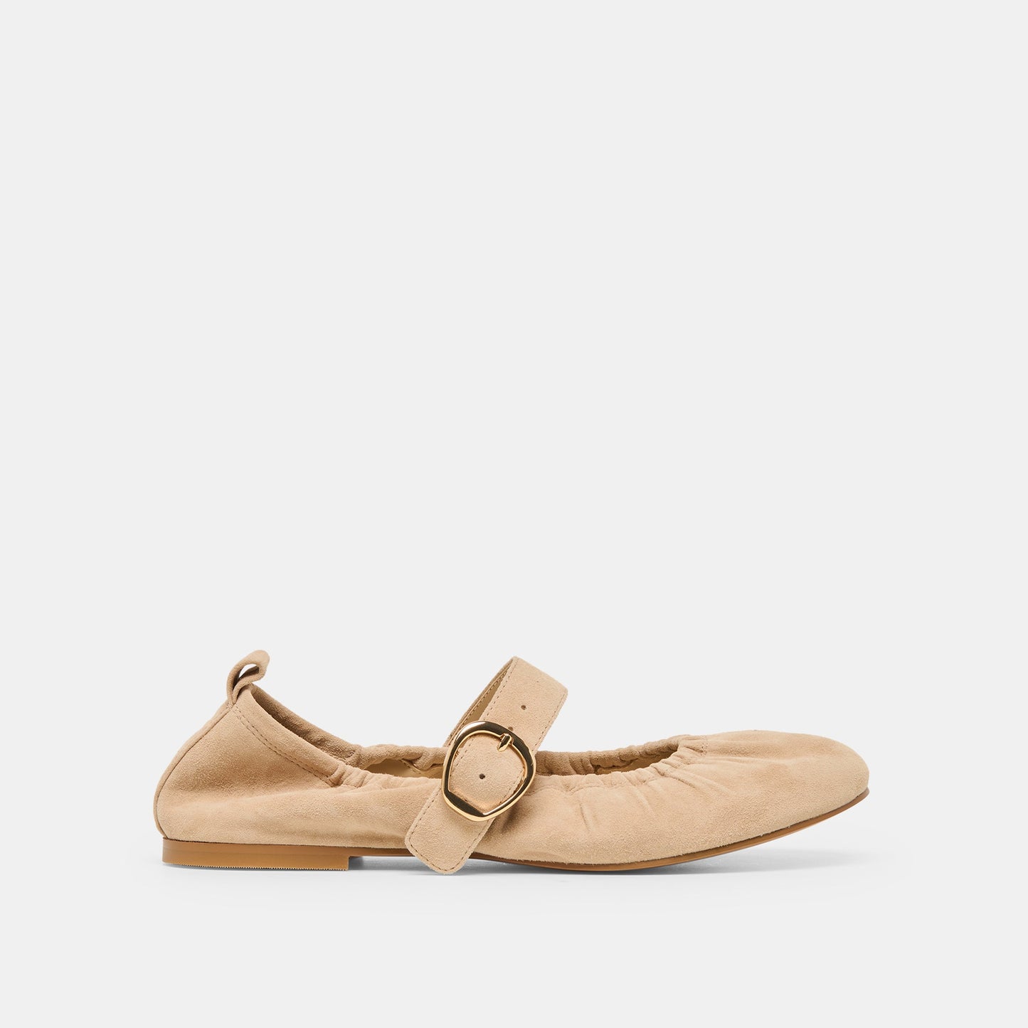 Caely Camel Suede Ballet Flats - Dolce Vita