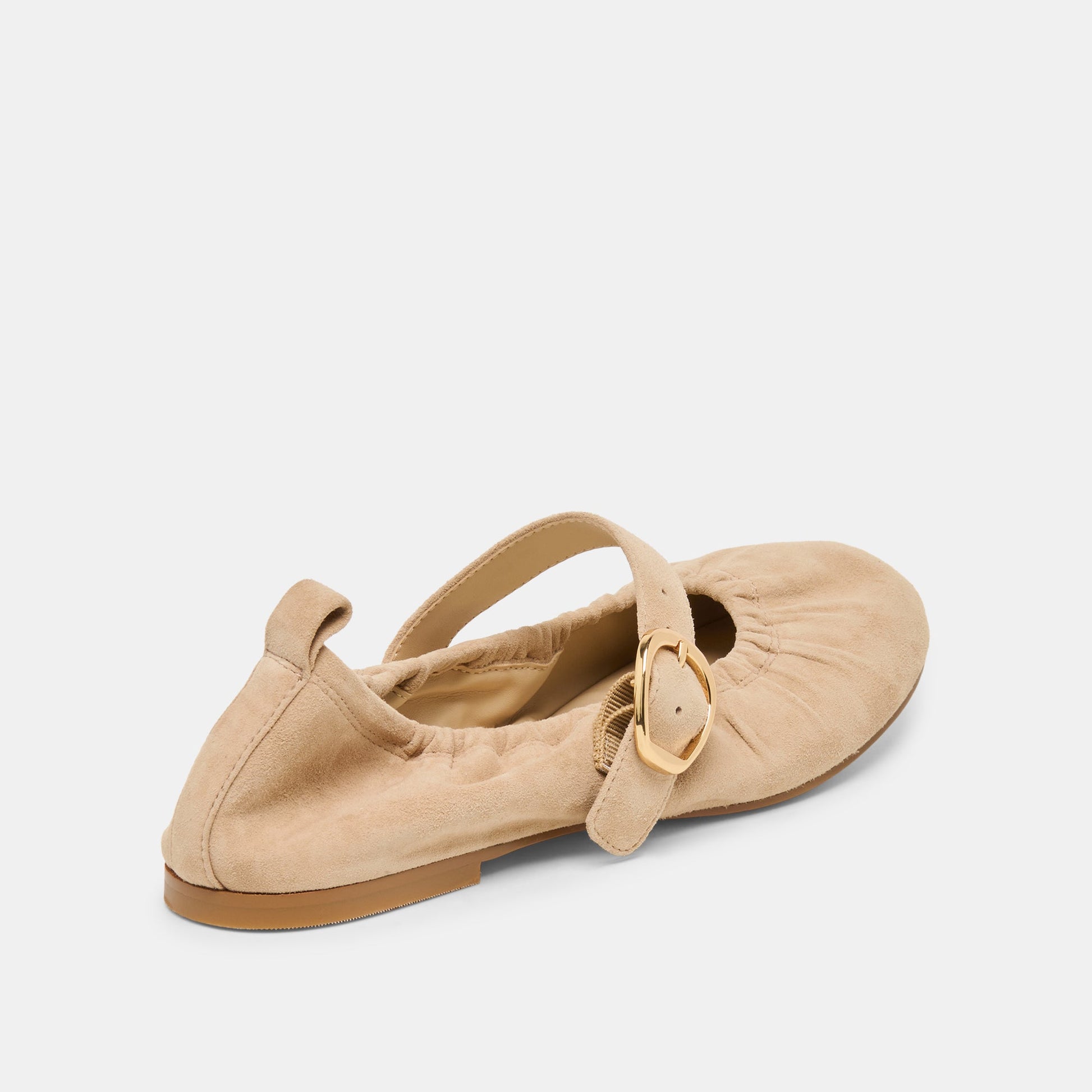 Caely Camel Suede Ballet Flats - Dolce Vita
