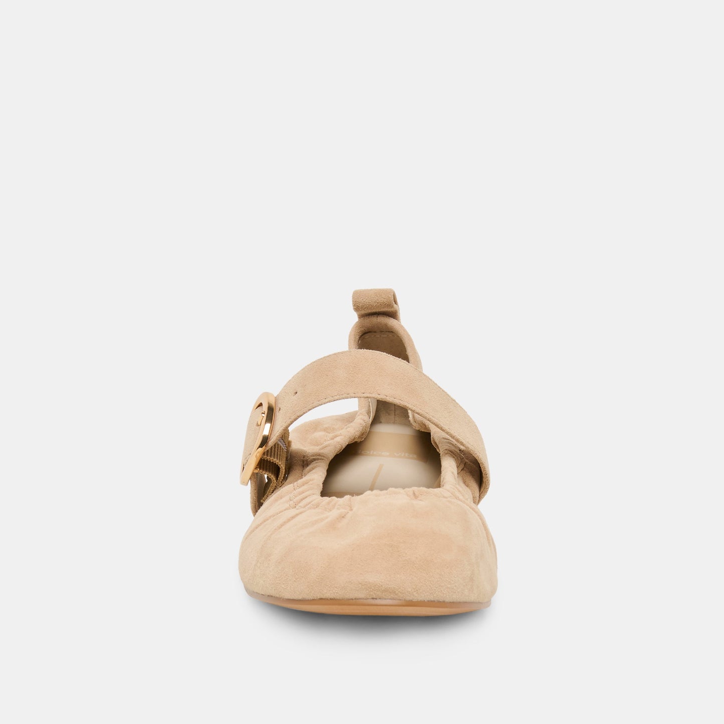 Caely Camel Suede Ballet Flats - Dolce Vita