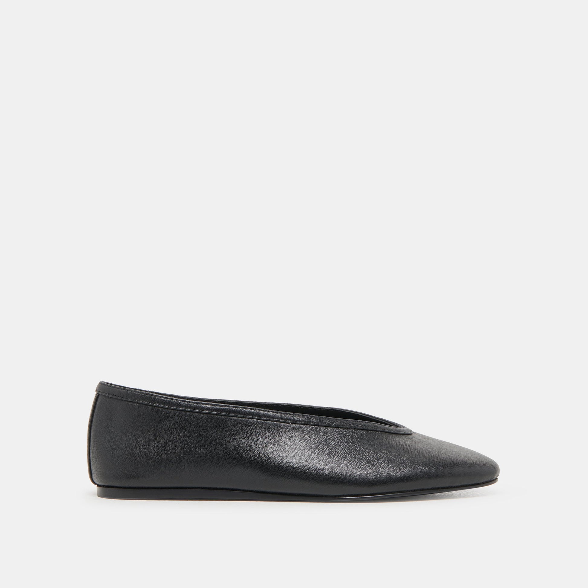 Braidy Black Leather Ballet Flats - Dolce Vita