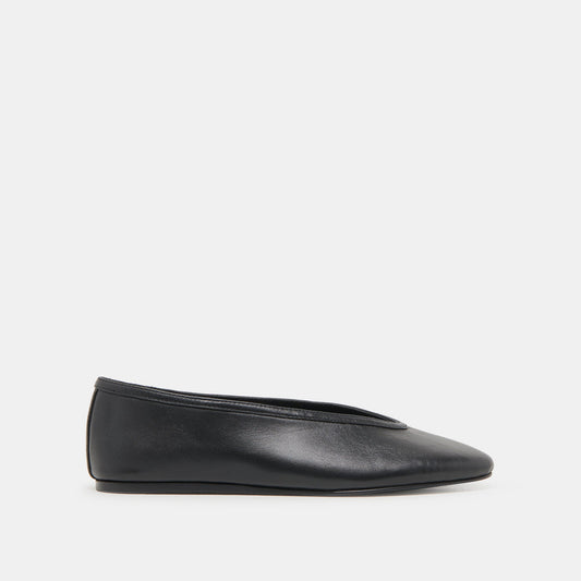 Braidy Black Leather Ballet Flats - Dolce Vita