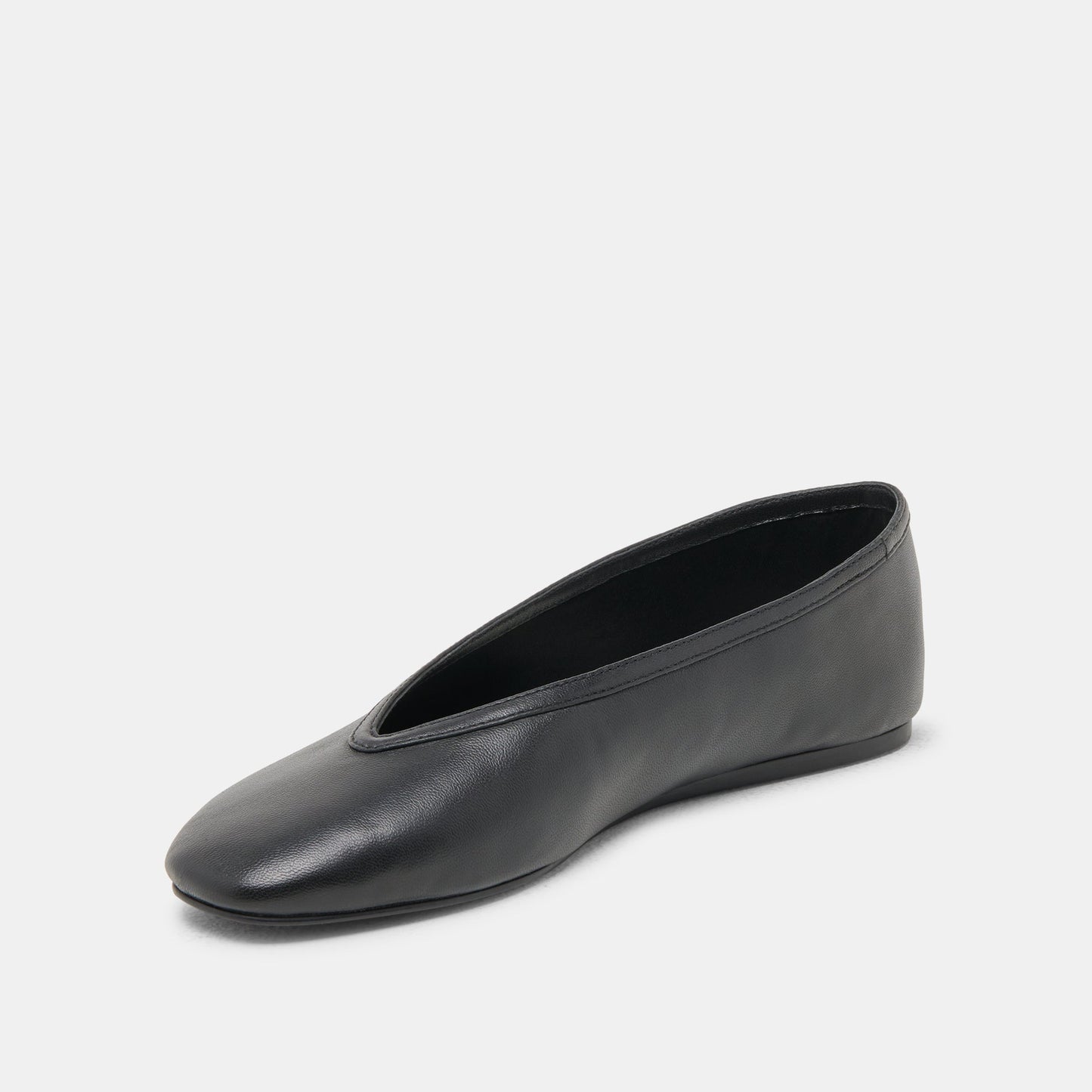Braidy Black Leather Ballet Flats - Dolce Vita