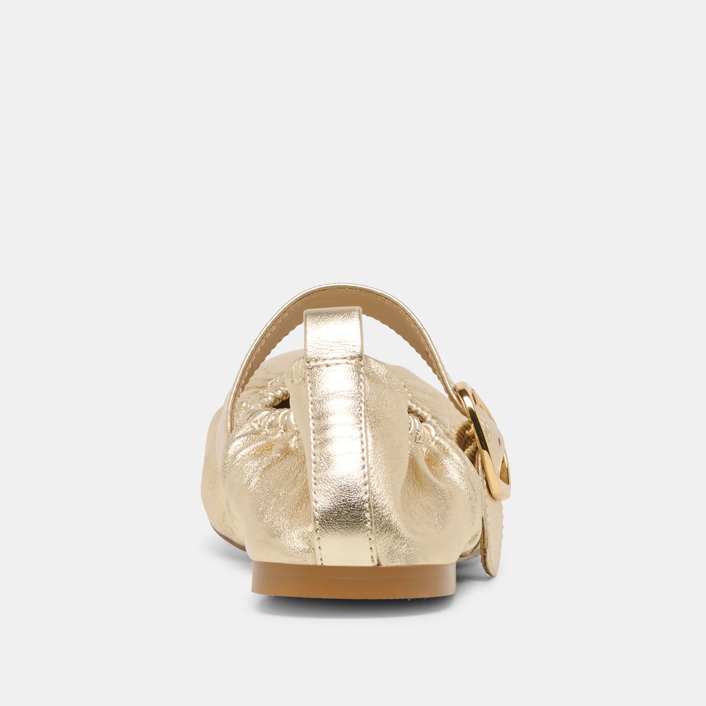 Caely Platinum Leather Ballet Flats - Dolce Vita