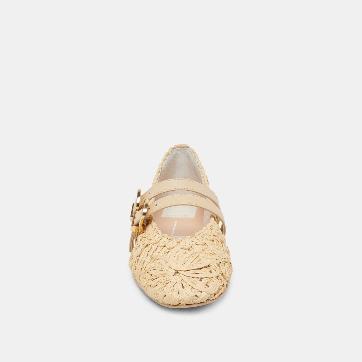 BAYLEE SUNFLOWER BALLET FLATS LT NATURAL MACRAME - Dolce Vita