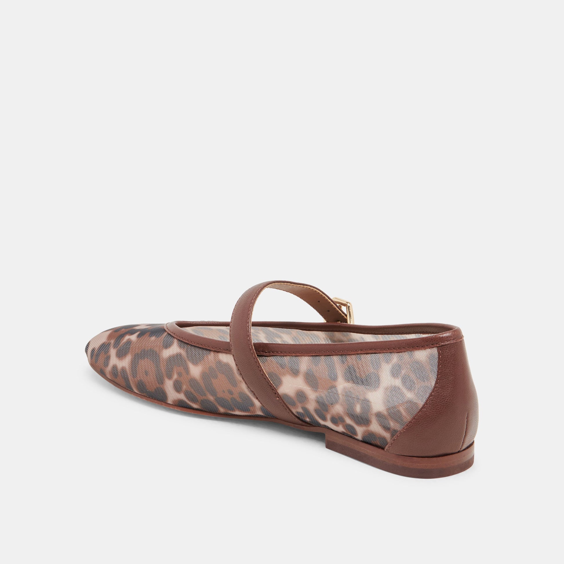 ROSLYN BALLET FLATS LEOPARD MESH - Dolce Vita