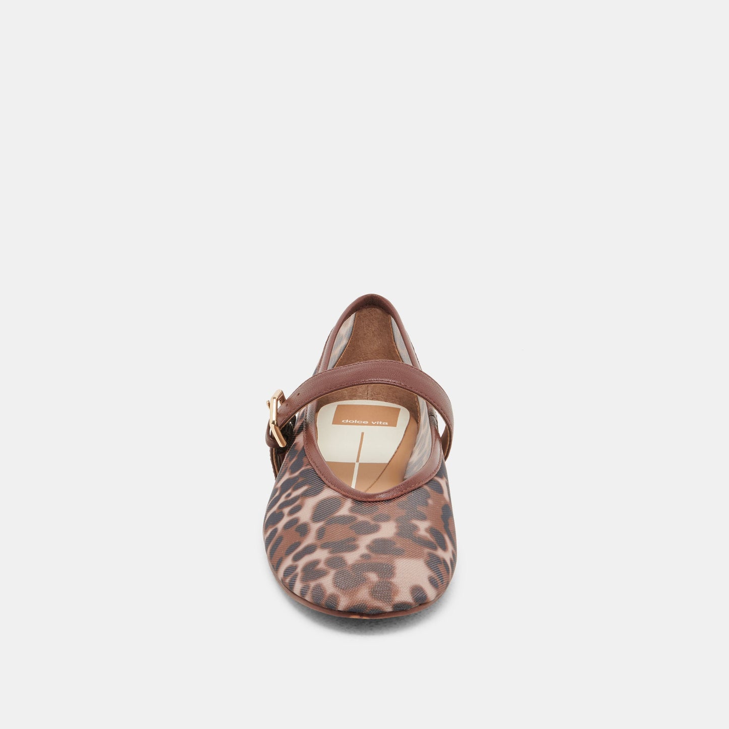 ROSLYN BALLET FLATS LEOPARD MESH - Dolce Vita
