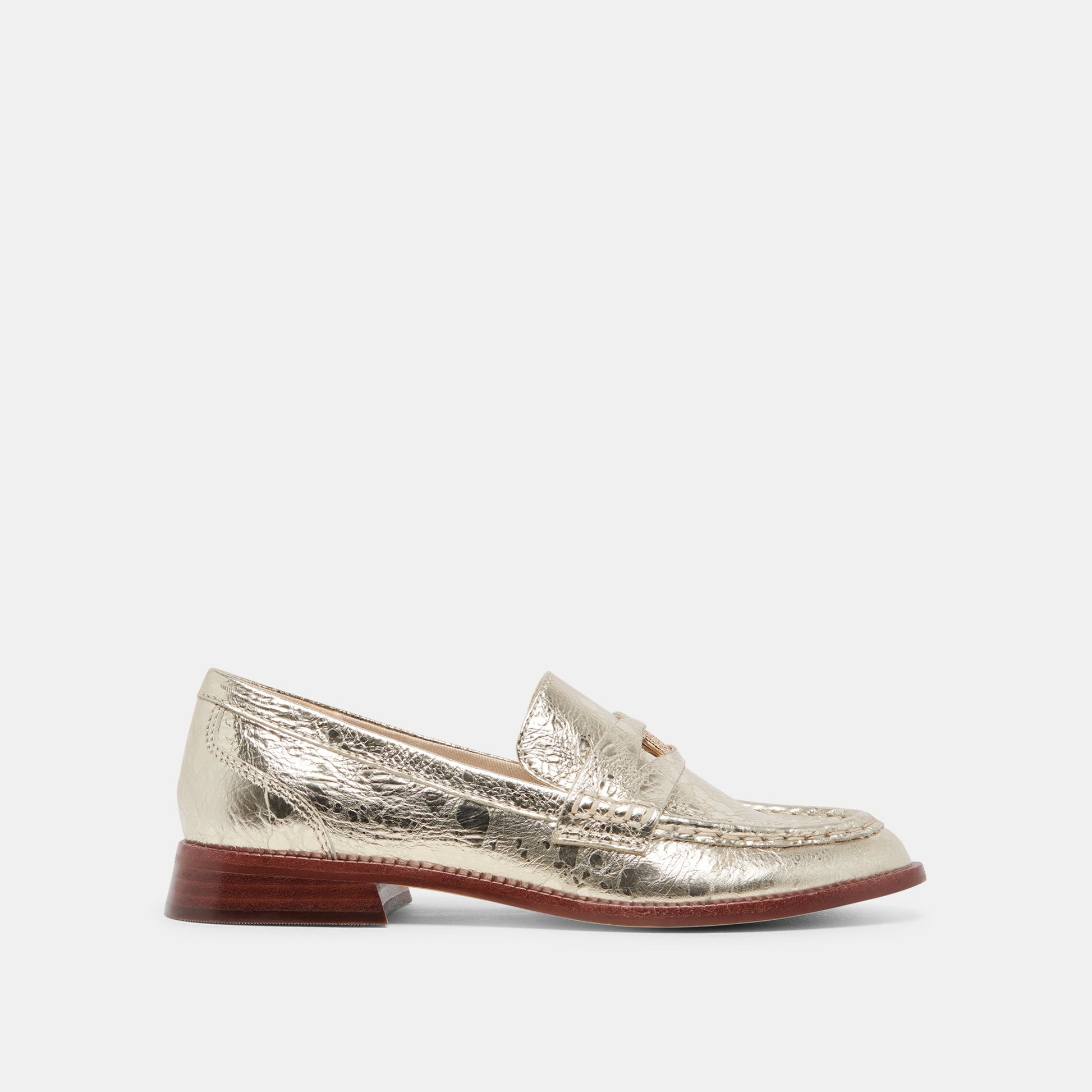 HILLY WIDE LOAFERS PLATINUM COIN - Dolce Vita
