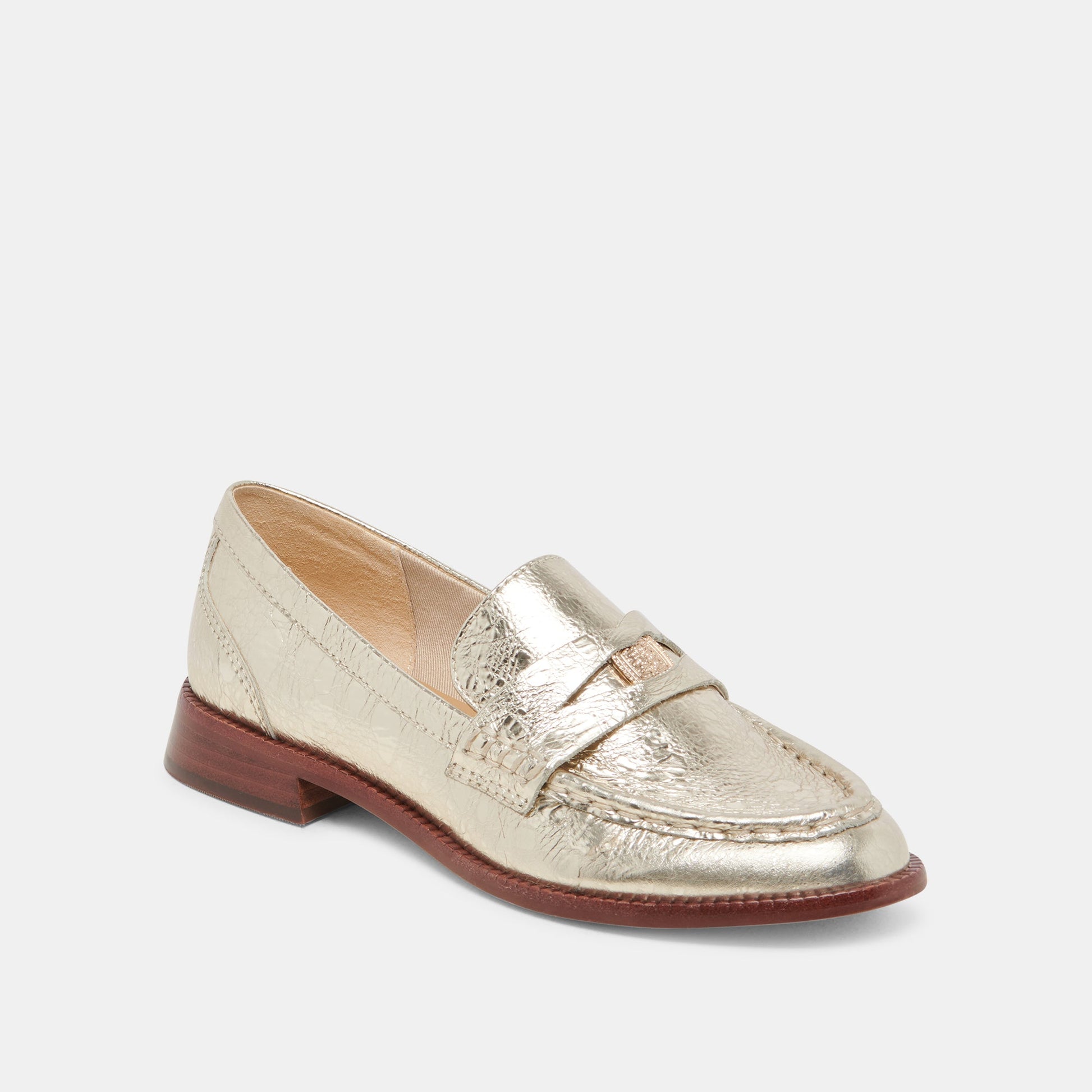 HILLY WIDE LOAFERS PLATINUM COIN - Dolce Vita