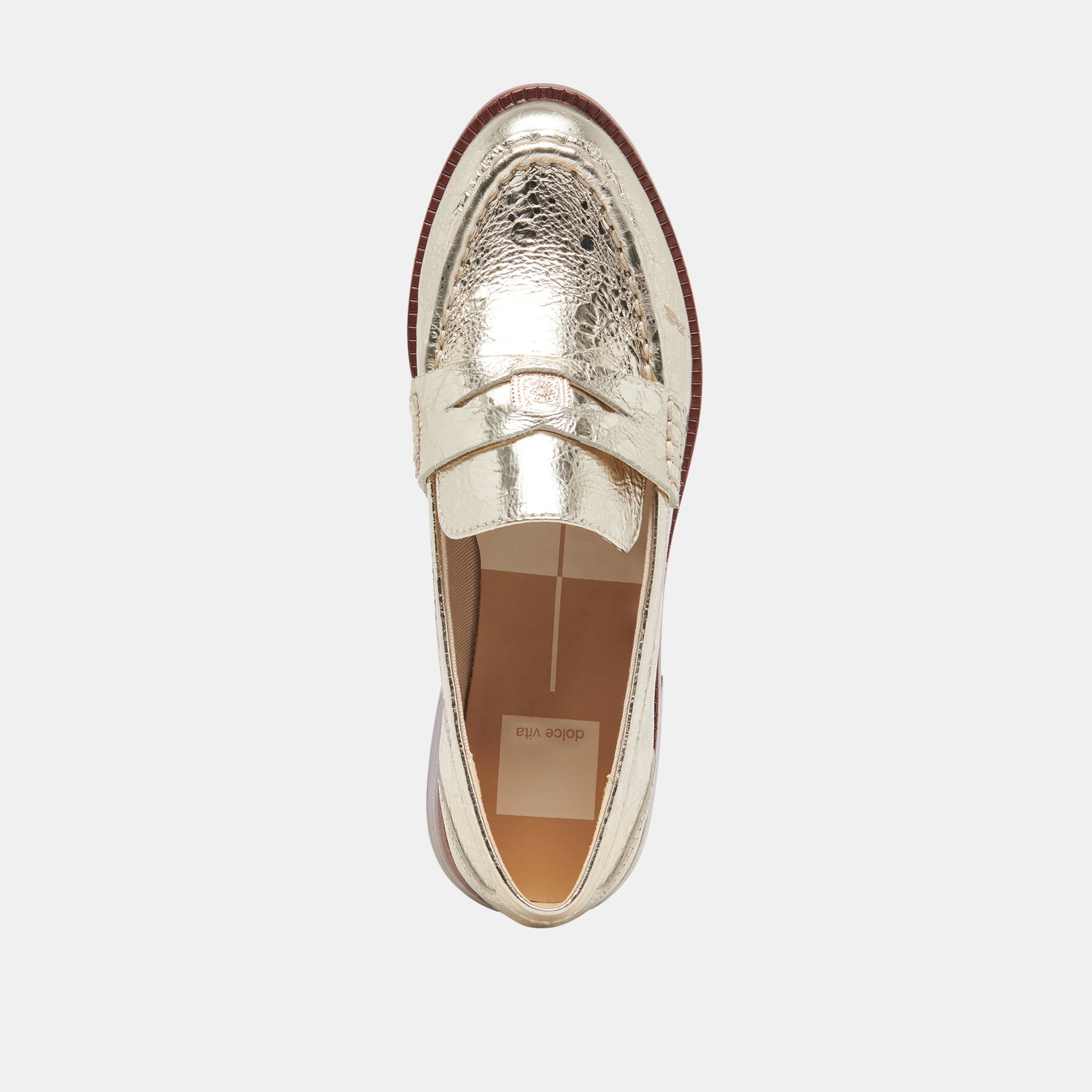 HILLY WIDE LOAFERS PLATINUM COIN - Dolce Vita