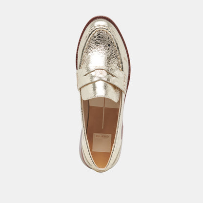 HILLY WIDE LOAFERS PLATINUM COIN - Dolce Vita