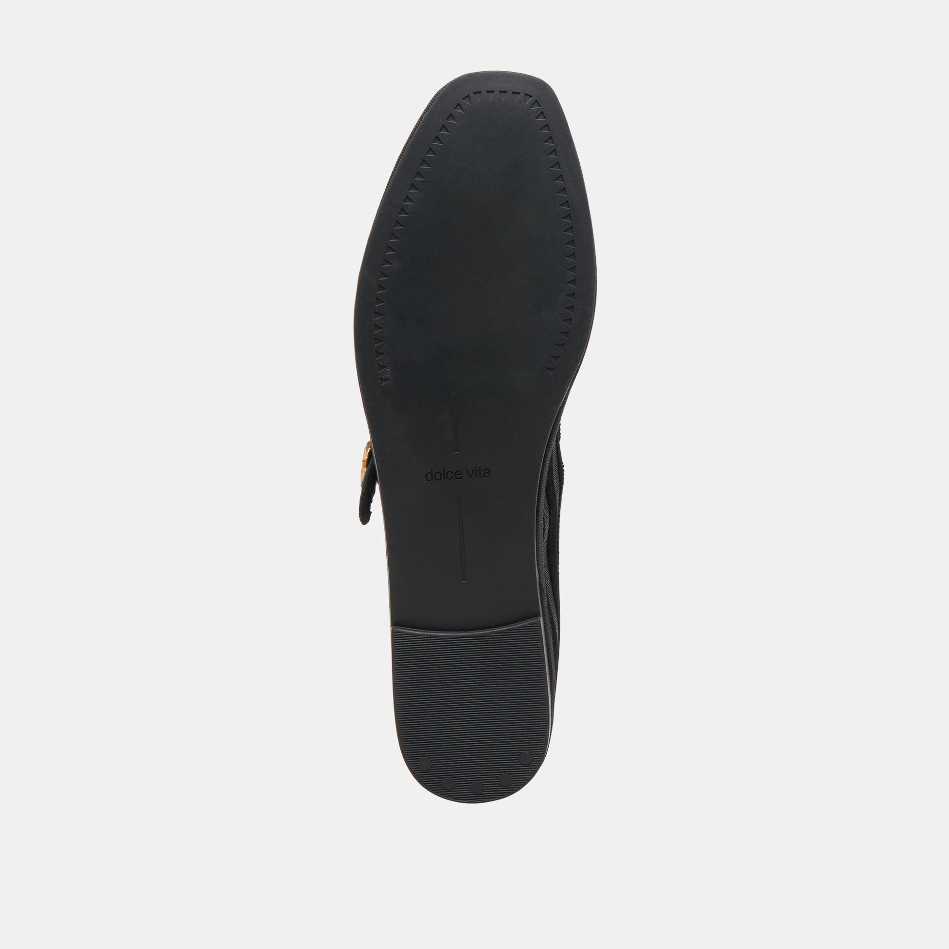 TAMEKA BALLET FLATS BLACK STRIPE MESH - Dolce Vita