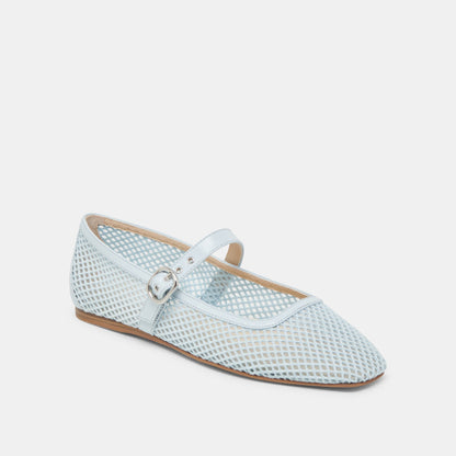 RODNI MESH BALLET FLATS LIGHT BLUE MESH - Dolce Vita