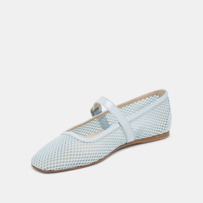 RODNI MESH BALLET FLATS LIGHT BLUE MESH - Dolce Vita