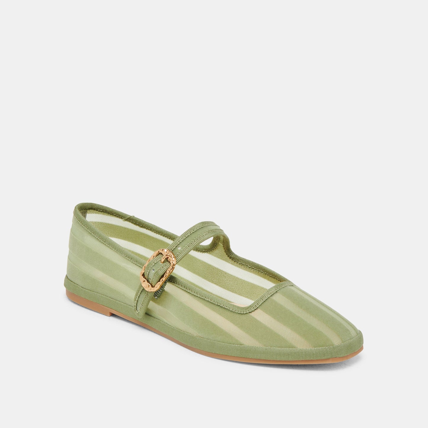 TAMEKA BALLET FLATS JADE STRIPE MESH - Dolce Vita