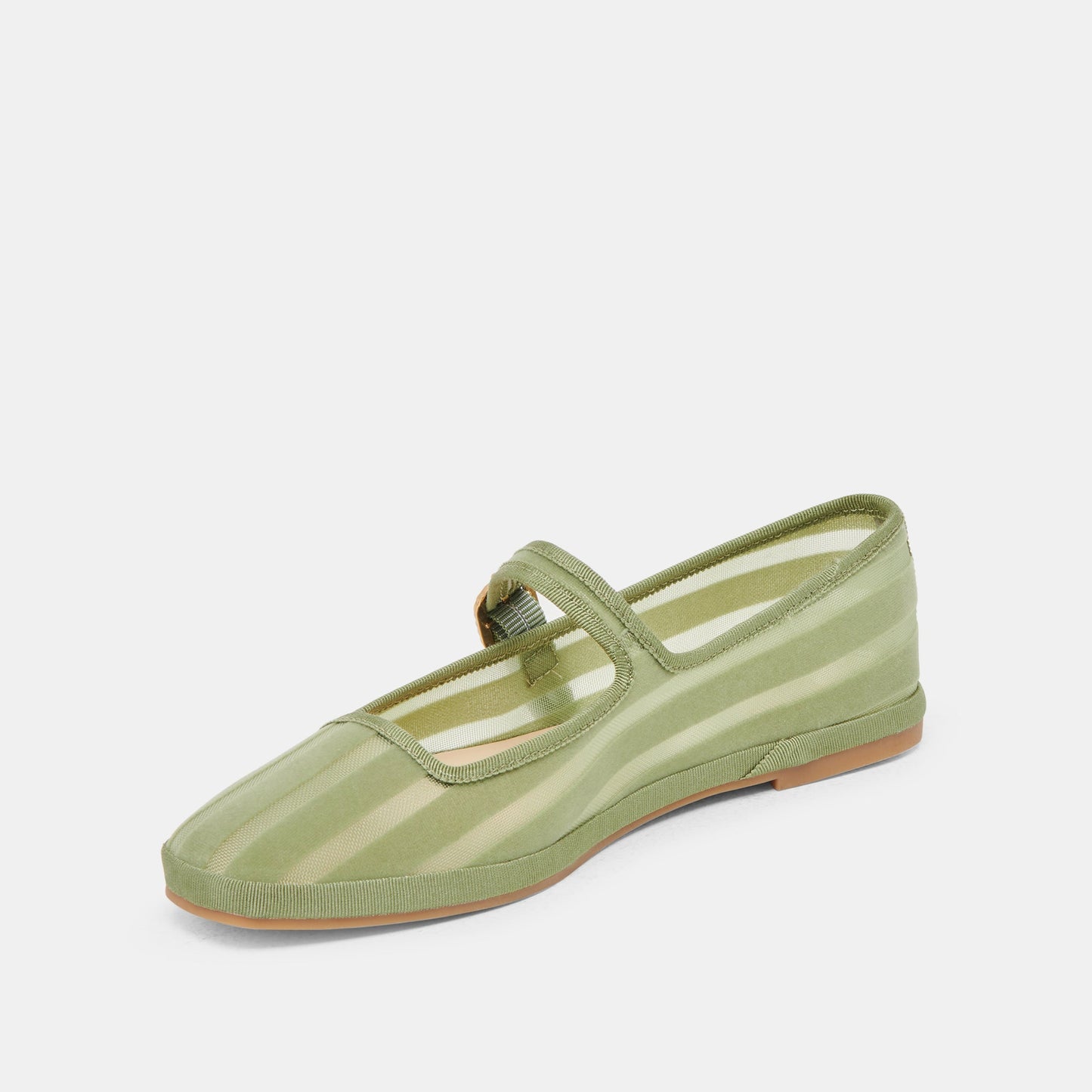 TAMEKA BALLET FLATS JADE STRIPE MESH - Dolce Vita