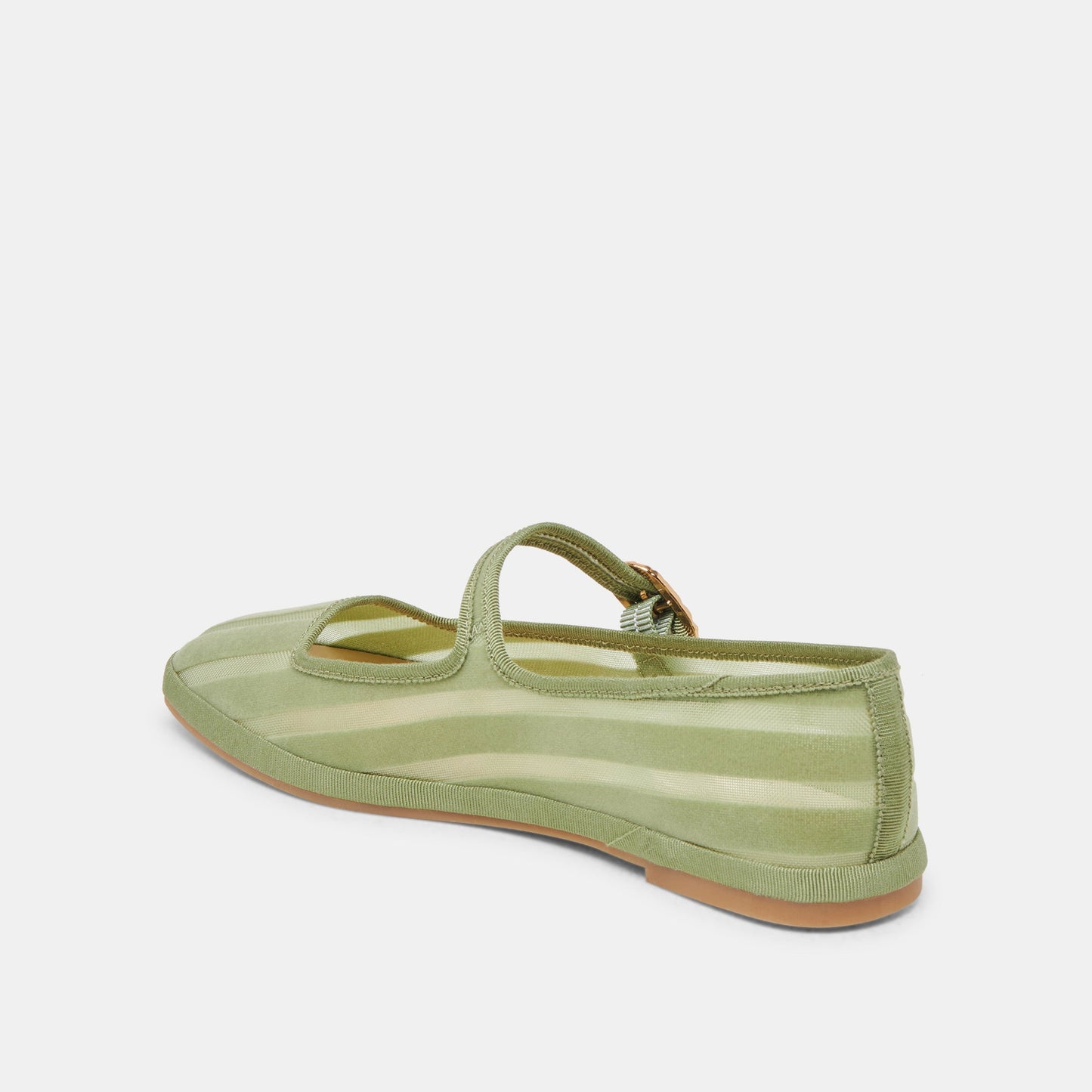 TAMEKA BALLET FLATS JADE STRIPE MESH - Dolce Vita