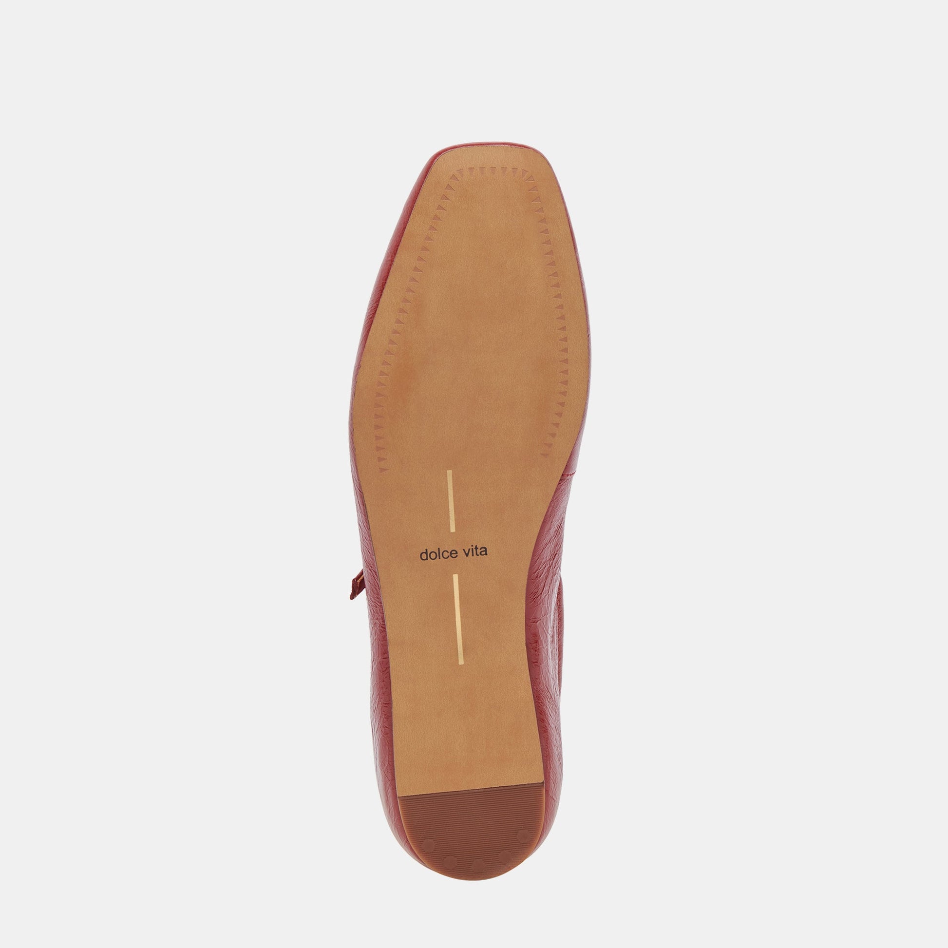Reyes Ballet Flats Red Crinkle Patent - Dolce Vita