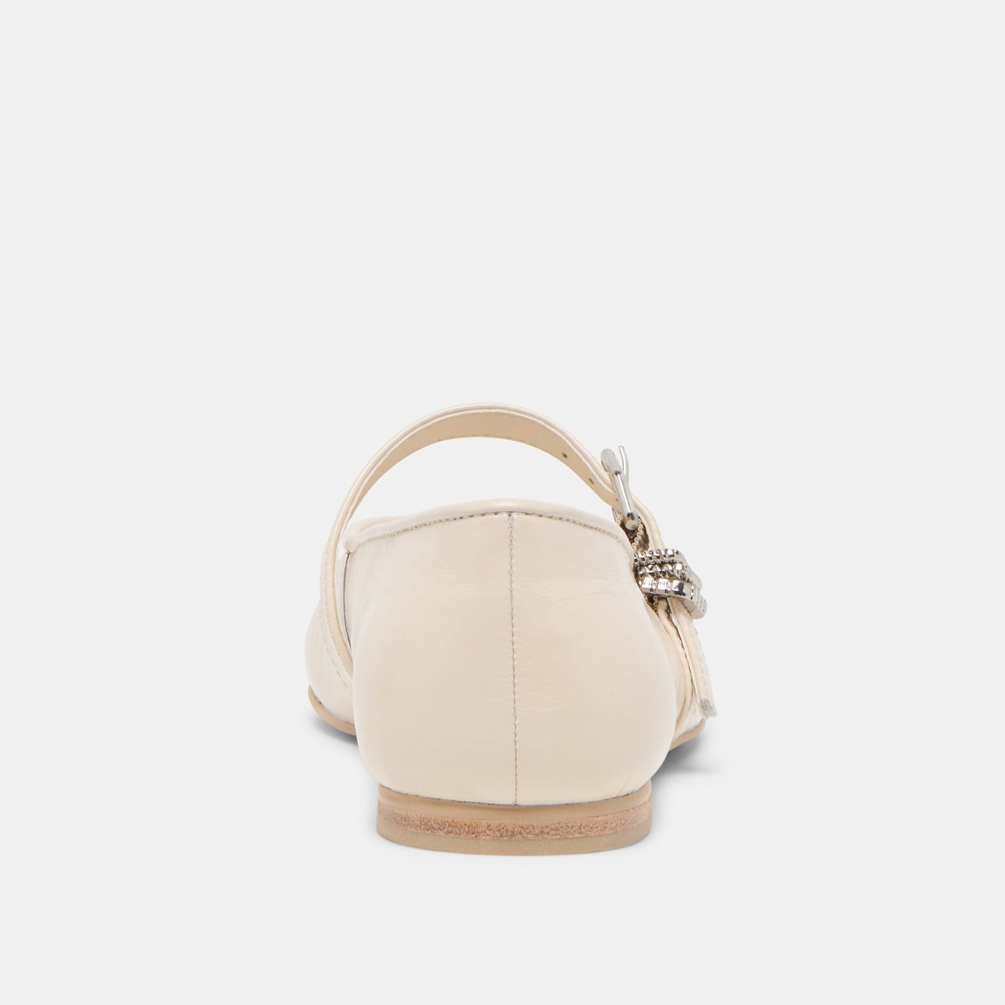 Alizza Creme Crinkle Patent Ballet Flats - Dolce Vita