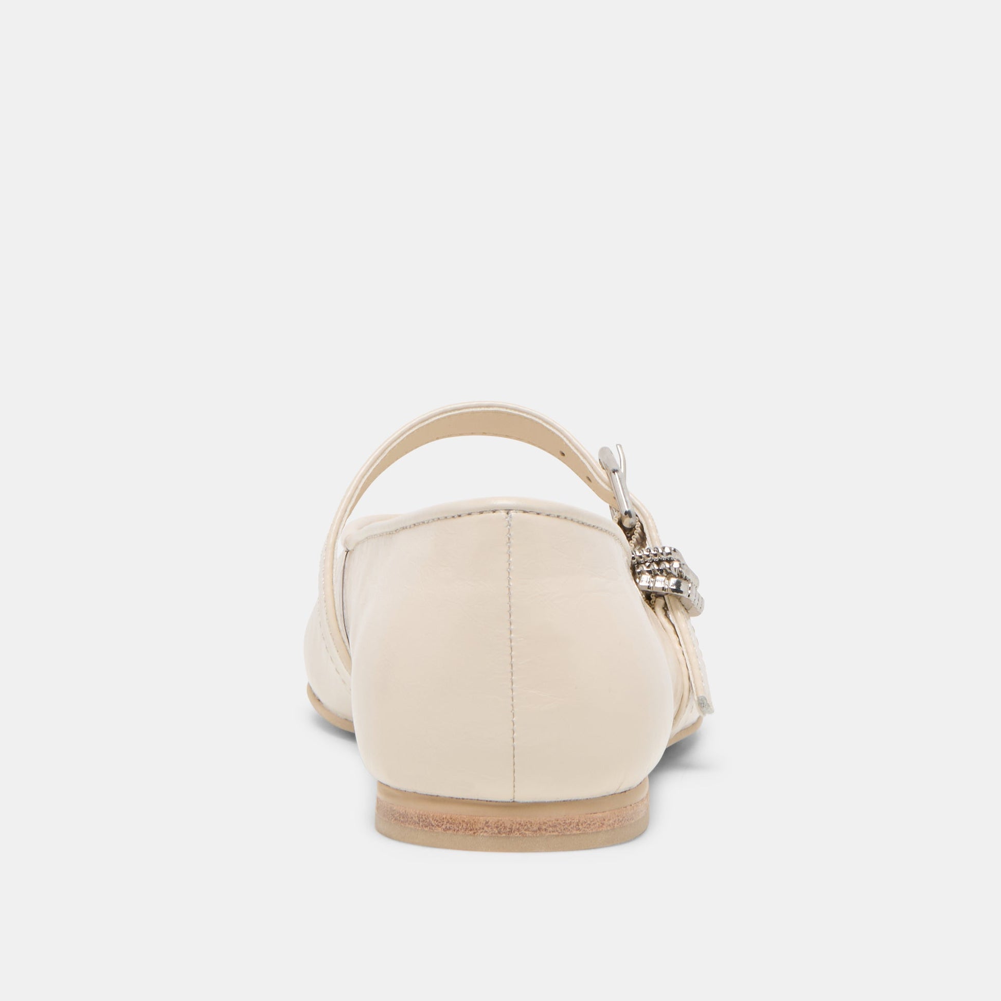 Alizza Creme Crinkle Patent Ballet Flats - Dolce Vita