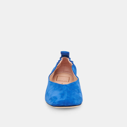 VINNIE BALLET FLATS NAVY SUEDE - Dolce Vita