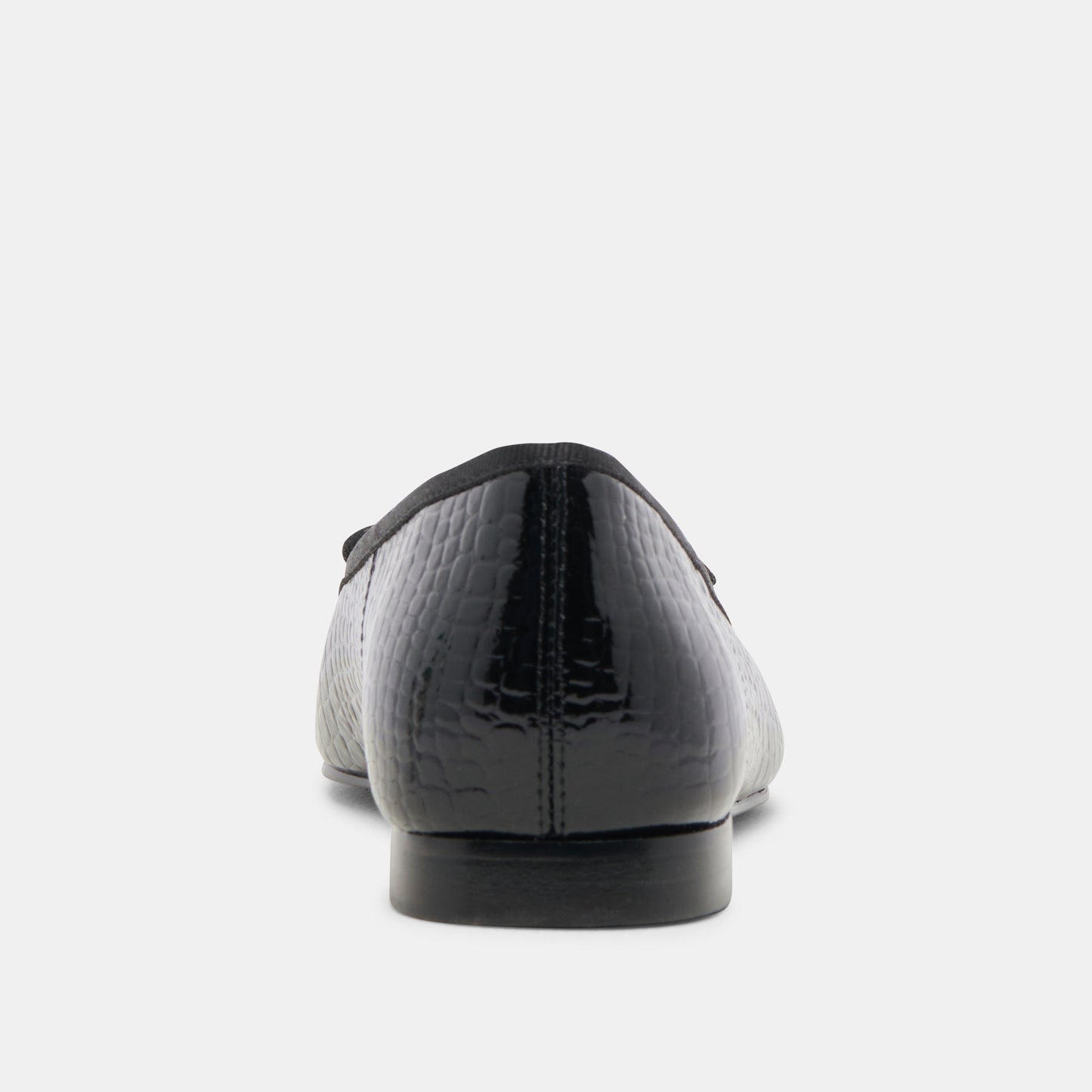 Anisa Ballet Flats NOIR EMBOSSED LEATHER - Dolce Vita