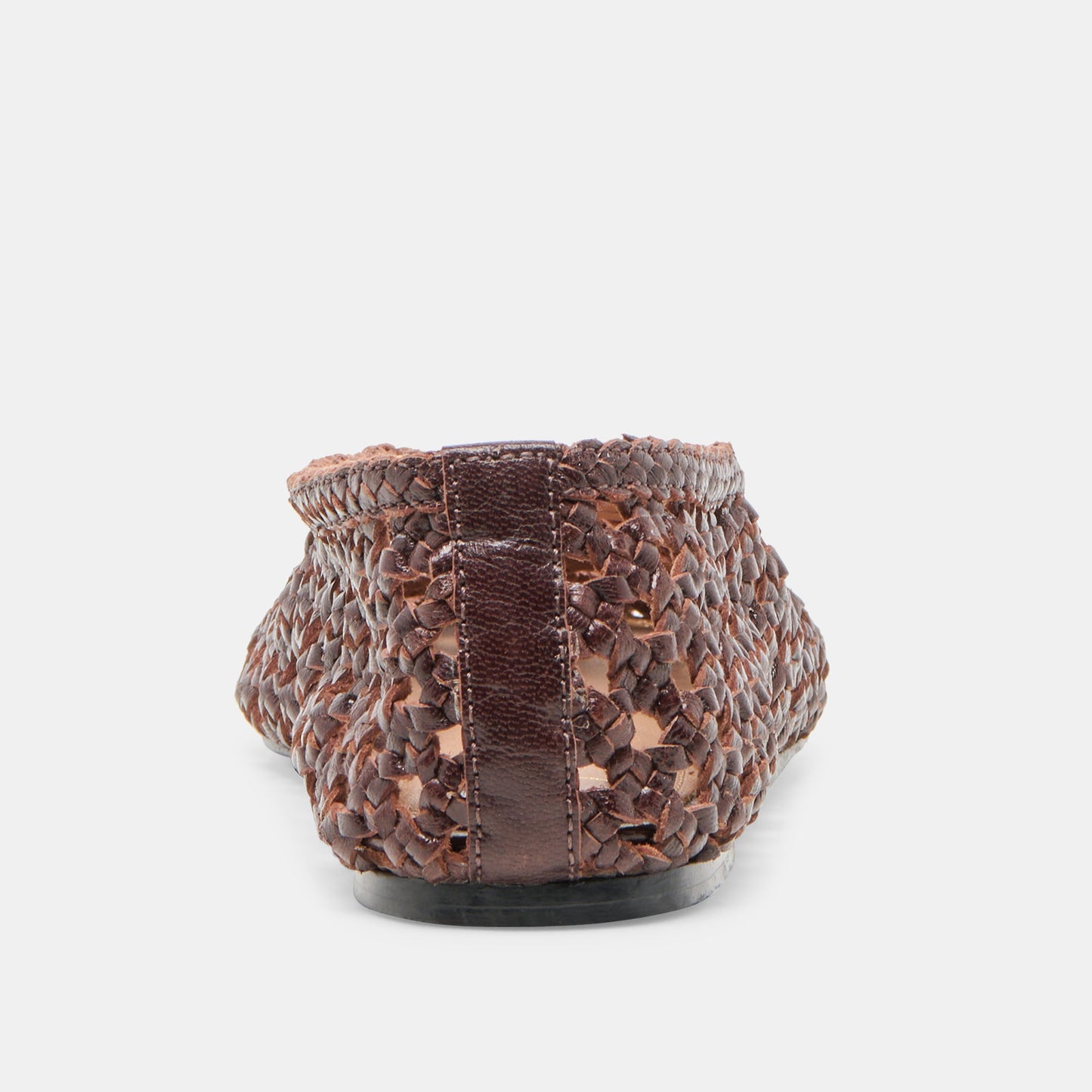 Edda Brown Woven Leather Ballet Flats - Dolce Vita
