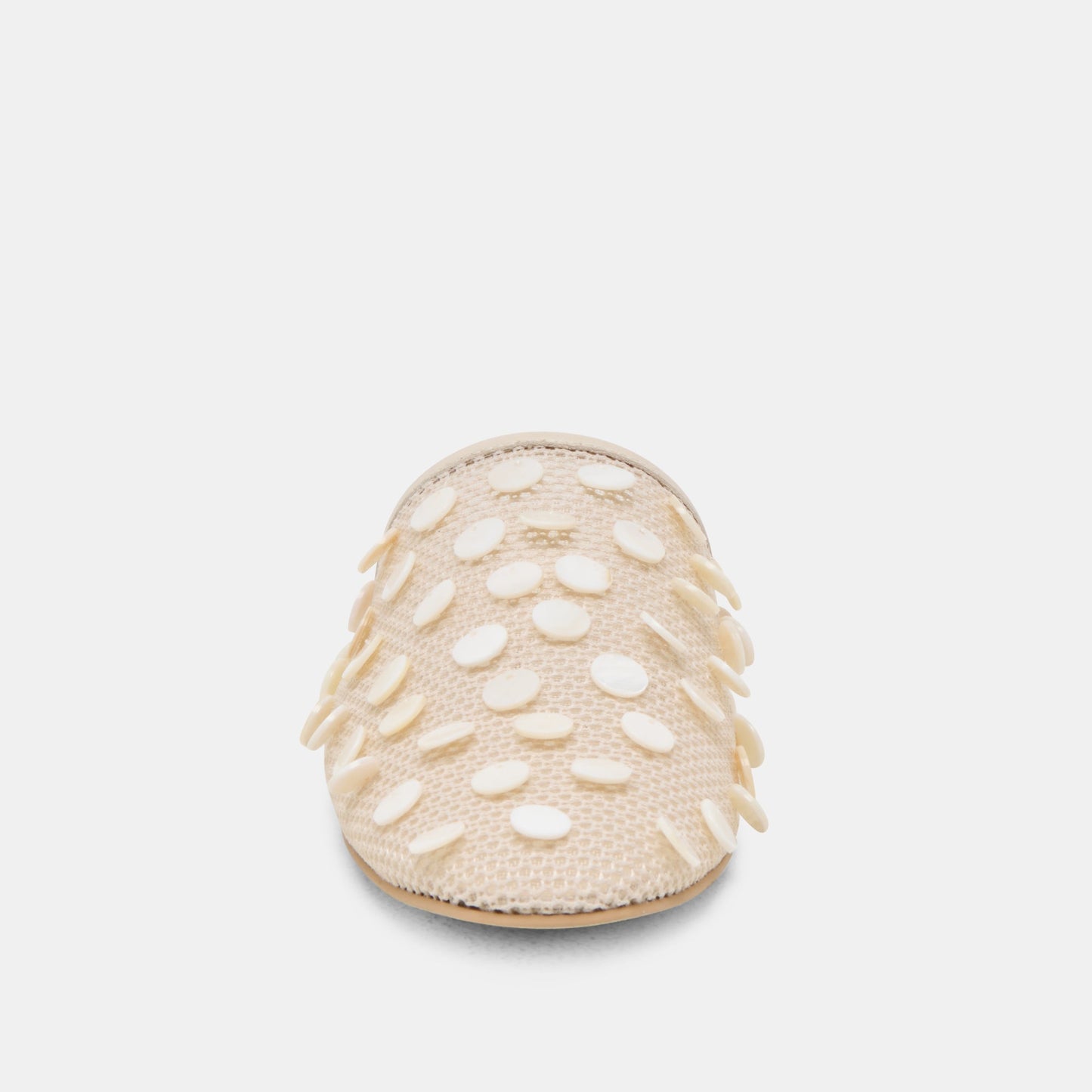 Rova Bead Ivory Disc Mesh Flats - Dolce Vita